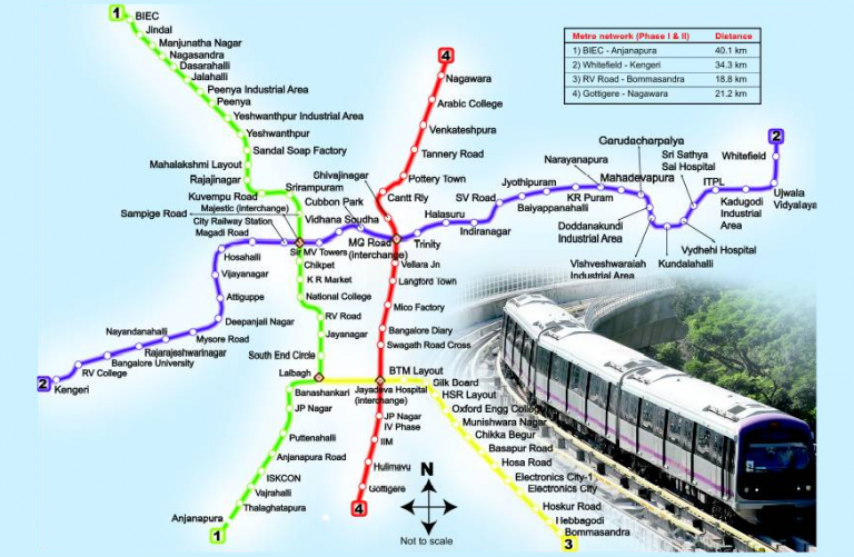 bengaluru namma metro map 2023